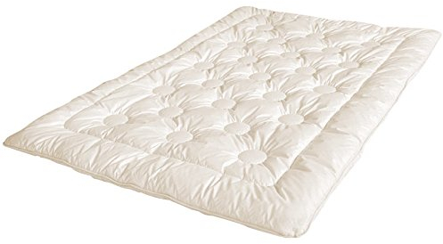 Öko Planet Sommerdecke mit Kamelhaar Füllung 200x220 cm, sehr leichte Bettdecke mit Bio-Baumwollbezug, Verschiedene Größen