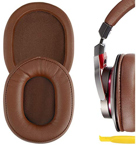 Geekria Replacement Ear Pads Compatible with ATH M50X, M50xBT2, M50XBT, M50, M40X, M30, M20, M10, ATH-MSR7 Headphones Ear Cushions, Repair Parts (Brown)