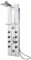 TecTake 402117 - Duschpaneel aus Aluminium mit 10 Massagejets, Düsen sind selbstentkalkend, Einfache Montage