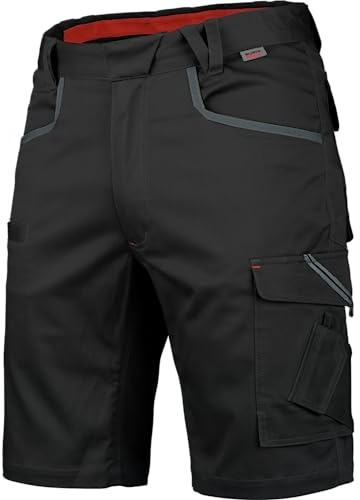 WÜRTH MODYF Arbeitsshorts Stretch X - professionelle Arbeitshose für Herren - Arbeitsshorts mit Reißverschluss - in der Größe 64 in Schwarz