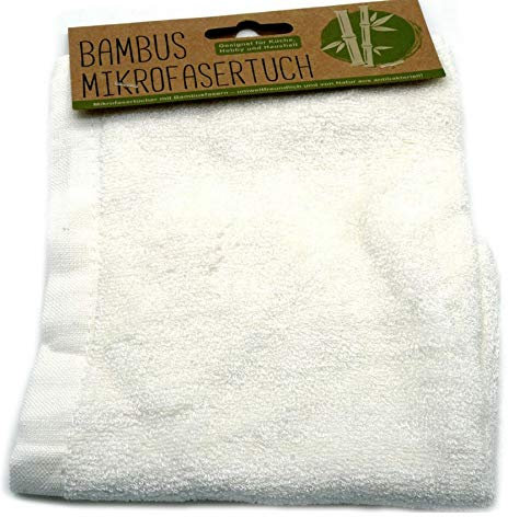 TT - Panno in microfibra per la pulizia, 25 x 25 cm, in bambù