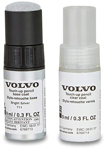 VOLVO Original Lack 711 Ausbesserungslack Bright Silver Metallic Stift Satz 31371196 OE