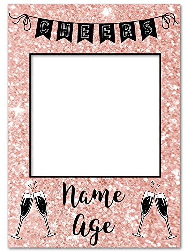 Selfie Frame | Personalised Frame | Selfie Props | Photo Booth Frame | Selfie Board | Party Decorations | Hen Do Gifts For Bride | Hen Party Gifts | Rose Gold