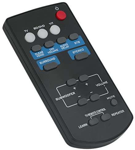FSR60 WY57800 Remplacement de la télécommande Convient pour Yamaha Sound Bar Front Surround System ATS-1010 YAS101 YAS-201(Mur d'écho YAS-CU201，Subwoofer NS-WSW40)