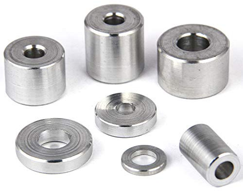 PROTECH 10 Stück Alu Distanzhülsen M12 aus Aluminium 24x12,5x10 Alu Hülsen Abstandshülse Abstandhalter Rohrbuchse Rund Innendurchmesser 12.5mm Länge 10mm