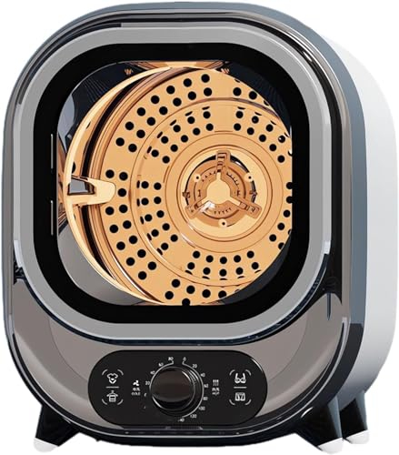 Belüfteter Wäschetrockner, vorderer Wäschetrockner, Filter von Flusenstaub, 0–200 Minuten, Timer, heiße, kalte Luft, 3D-Trocknung, Überhitzungsschutz, 35 dB, leise, kompakte Wäscheschleuder ( Color :