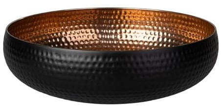 mica Living Dekoschale schwarz/Kupfer - ca. 36 cm