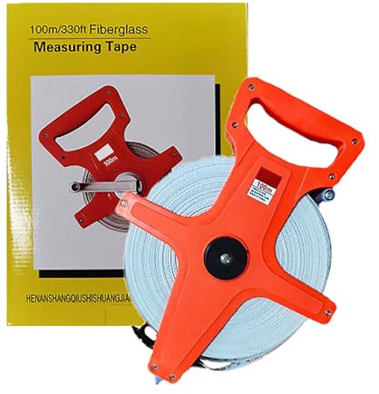 XIANTIAN Fibreglass Surveyors ，Open Reel Tape Measure (100M /330 FT)