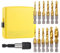 13 Stück Gewindebohrer Set, SAE/Metric M3–M10 Gewindeschneider mit Bohrer Set HSS Kombi Gewindebohrer Gewindeschneider mit Gewindebohrer Adapter für Holz Metall Kunststoff Aluminium