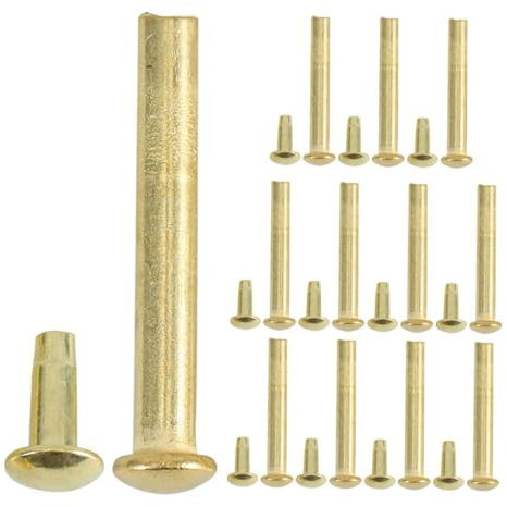 Holibanna 12 Piezas de Remaches de Reparación para Abanicos Plegables Accesorios de Remaches Metálicos Duraderos Kit de Herramientas para Bricolaje