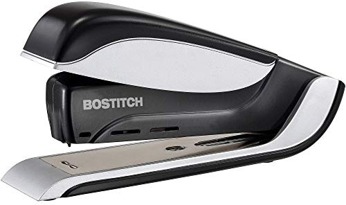 Bostitch Office Premium Spring-Powered Desktop Stapler- One Finger, No Effort - Black/Gray (1140)