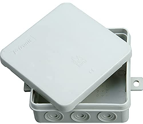 Kopp 348804003 surface-mounted junction box for wet room, without terminal block, IP 54, 100 mm x 100 mm x 40 mm