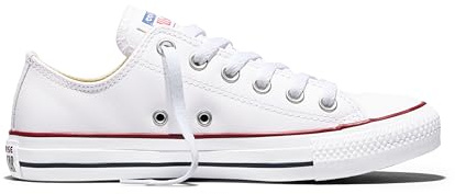 Converse All Star Low Leather Trainers Optical White - 4.5 UK
