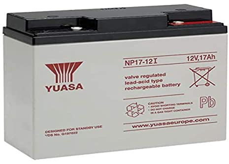 Yuasa NP17-12I 12V Lead Acid Battery, UPS Backup Alarm and Emergency Battery (Pack of 1)