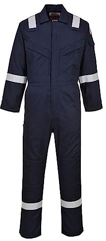 Portwest FR21 Combinaison Anti-Statique Légère Résistante Aux Flammes 210g Marine, L