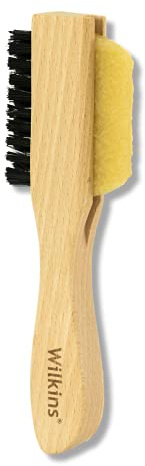 Wilkins Suede Shoe Cleaner Brush - Yellow Rubber Suede Eraser with Soft Bristle Brush for Suede Cleaner and Nubuck Brush