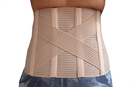 BODYPERFECT Busto ortopédico Unisex Espalda Lumbar Banda Corrector Postural 6 Tacos Cinturón Hombre y Mujer (S)