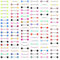 Adramata 110Stück 14G Zungenpiercing Chirurgenstahl Stab Color Ball Acrylic Zunge Tongue Brustwarze Barbell Stablänge 16mm