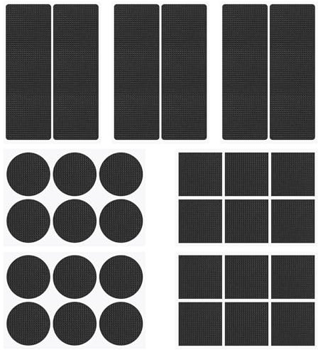 ZMDMAH 60 Stück Antirutsch Pads, Anti Rutsch Pads, Antirutschmatte Selbstklebend, Antirutsch Aufkleber, Anti-Rutsch, Antirutschpads, Gummi Selbstklebend, Teppich Rutsch Stop für Sofabeine, Stuhlbeine