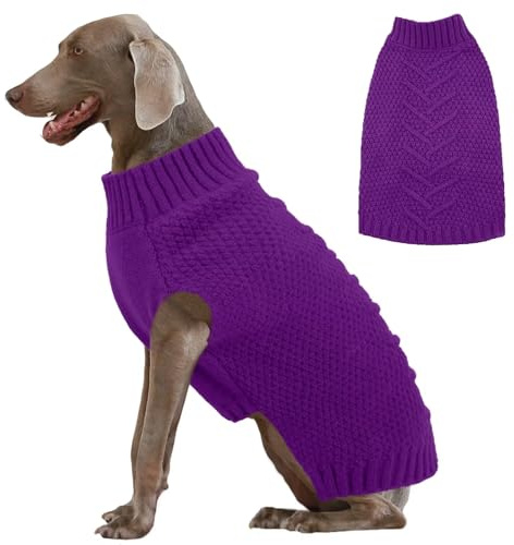 IECOii Maglione extra large per cani, XXXL maglione per cani di taglia grande per ragazze e ragazzi, abbigliamento natalizio per cani, abbigliamento per vacanze per cani, maglione caldo per animali