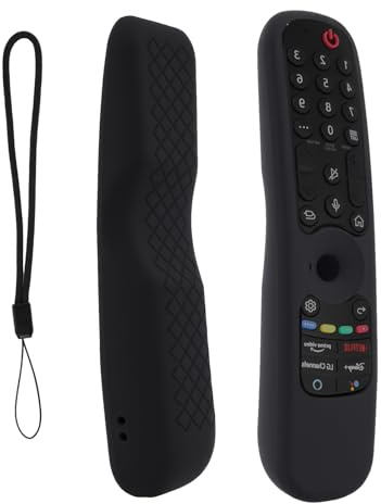 Compatibilidad Funda De Silicona Antideslizante para Mando LG TV MR21GA, MR21GC, MR22GA, MR22GN, MR23GA, MR24GA – Protección Completa para Control Remoto LG Magic Control 2021/2022/2023/2024