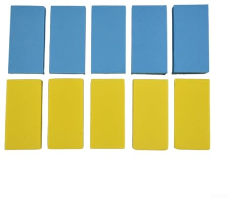 Esponja para detalles de coche, 10 unidades, para aplicación de revestimiento de cerámica, cera y abrillantador de neumáticos y tareas de mantenimiento