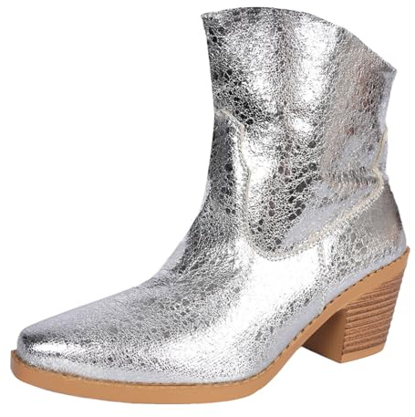 Genérico Botines Mujer Modelo Texas en Serraje Flexible Flecos Laterales Largos y Estilo Antidesgastante Punta Afilada Diseño Tradicional Vaquero para Uso Diario
