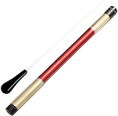 Music Conductor Batons,Imitation Agate Handle Orchestra Conducting Baton Music Batons (Black)