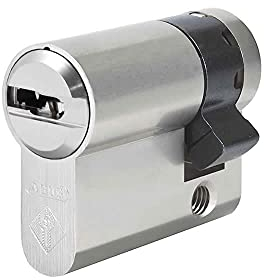ABUS Bravus 2000 Halbzylinder 45/10 mm | Zylinder Profilzylinder Schließzylinder mit Kopierschutz Intellitec System | Inklusive 10 Wendeschlüssel | Sicherungskarte