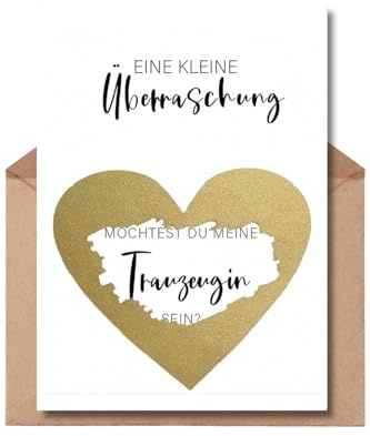 The Life Barn Rubbelkarte Möchtest du meine Trauzeugin sein? Überraschung Trauzeugin fragen Hochzeit