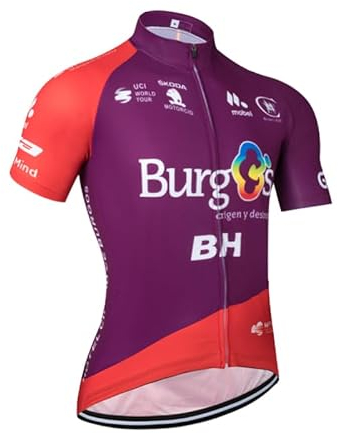 louizumify Professionelle Herren-Reitbekleidung mit kurzen Ärmeln, elastisches und atmungsaktives Material, Sonnenschutz, 3 Taschen