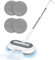 Mocio Elettrico Senza Fili, Lavapavimenti con Doppia Rotazione Scopa Elettrica Pulizia Rapida Silenziosa con Serbatoio 290ml e Faro LED Per Pavimenti Legno, Piastrelle e Duri