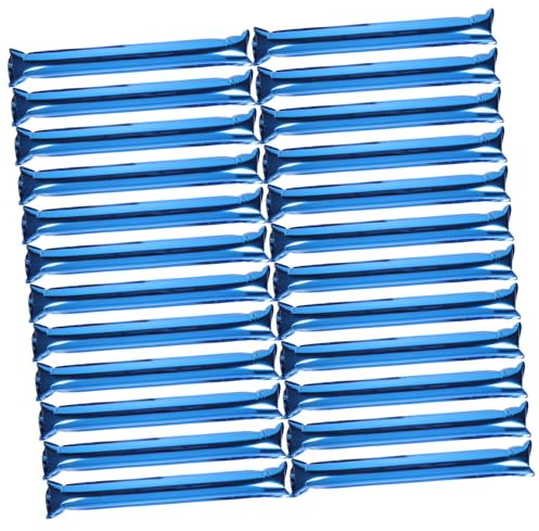 MUCKLILY Blue Inflatable Long Stick Soccer Party Decorations Portable Cheering Stick Noise Maker for Sports Events and Football Supporters for Party and Game Day Fun