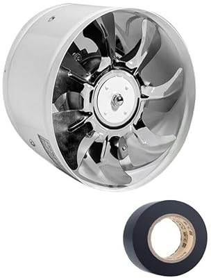 Kanalabsaugung, Round Duct Fan 4 6 Booster Exhaust Ventilator Ventilation Vent Air for Window Wall Bathroom Toilet Kitchen(C,6inch (150mm))