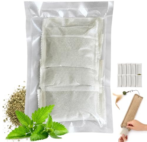 Yesibeike 10 Pack Large 9g Catnip Refill Pouches for Cat Toys