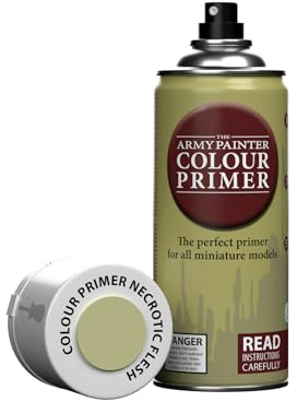 The Army Painter Colour Primer Necrotic Flesh, 400 mL Akryl Spray Primer Sprayfärg för bordsrollspel, brädspel och Wargames miniatyrmodellering