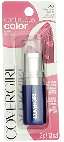 Continuous Color Lipstick - 540 Midnight Mauve by CoverGirl for Women - 0.13 oz Lipstick