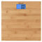 Escali ECO200 Personenwaage aus Bambus Umweltfreundlich, Körperwaage Digital 200 kg Bambus 30 cm x 30 cm x 3 cm