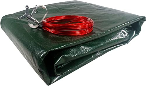 well2wellness® Poolöverdrag med stark 180 g/m² för oval och åttaform handfat 770 x 500 cm