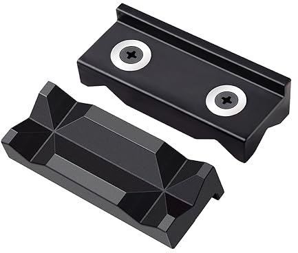 AOOSEDOO Almohadilla de mandíbula de nailon de 4 pulgadas, almohadilla magnética reversible, cubierta suave de mordazas, adecuada para protección profesional multiusos de cualquier tornillo de banco