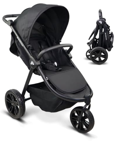 Mobiclinic® kids, Passeggino a 3 ruote, Agnes, Fuoristrada, Manubrio monocomando, Imbracatura 5 punti, Tasca posteriore, Stile sportivo, Chiusura clic, Cesto xxl, Fino 22 kg