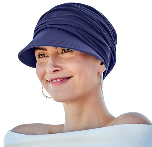 Christine Headwear Cappellino Uni SunHeadwear Bandana con Visiera da Donna Taglia Unica - Blu Scuro