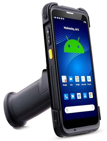 RT66 Android 13 Barcode Scanner PDA mit Pistolengriff, Zebra SE4710 1D/2D/QR, 5,5 HD Industrie PDA, Wi-Fi 6, NFC, GPS, QC3.0, IP65 Mobiles MDE Gerät für Lager & Logistik