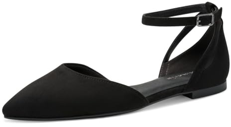 Tamaris Donna ballerina con cinturino piatta nero 42 EU