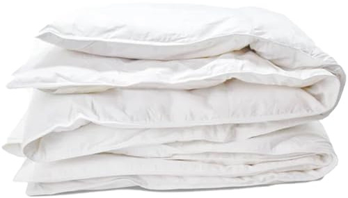 Lancashire Bedding 13.5 Tog Goose Feather & Down Winter Duvet Quilt - King Bed Size - 85% Feather, 15% Down, 250 TC, Cotton Cambric Cover, Cassette Construction, Anti-Allergenic