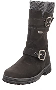 Däumling Damen Alia Stiefel, Grau Turino Asphalt, 36 EU Schmal