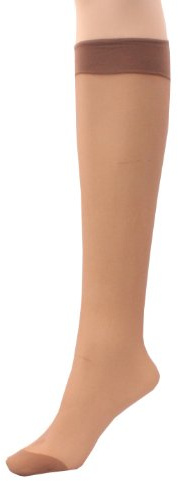 Britwear 6 x Ladies/Women 100% Nylon Knee High Pop Socks with Comfort TopHosiery Size:One Size: Regular Exact Colour:Mink Appearance:15 Denier Appearance