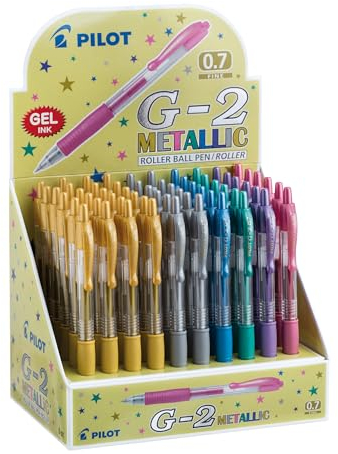 PILOT 466724 Gelschreiber G2 07 METALLIC, 60er Display