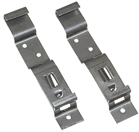 2 Universal Kfz Kennzeichenhalter Spannhalter Kennzeichenspanner Wechselkennzeichen Kennzeichen Nummernschild Halterung Metall Edelstahl Neu Old-Harvest