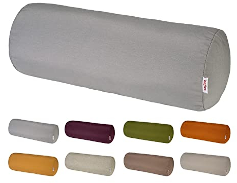 beties „Wunschton“ Nackenrollenbezug ca. 15x40 cm Nackenrolle in großer Sortiments- und Größenauswahl – EIN idealer Uni Begleiter (Silber)